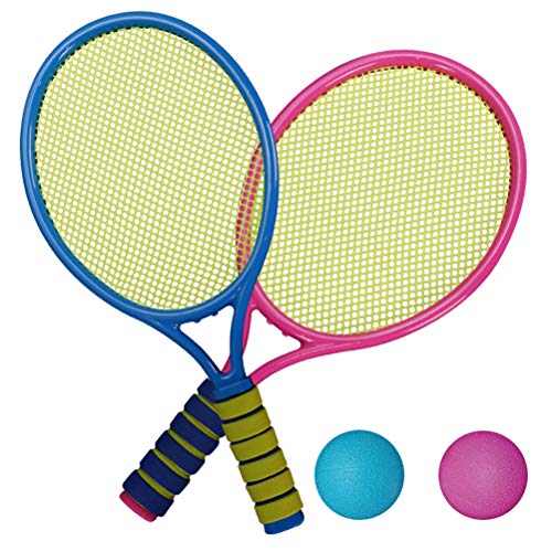 Juego de raquetas de tenis, bádminton, pelota blanda, para exteriores, juguete de playa, bádminton, raqueta de tenis, juguetes para niños