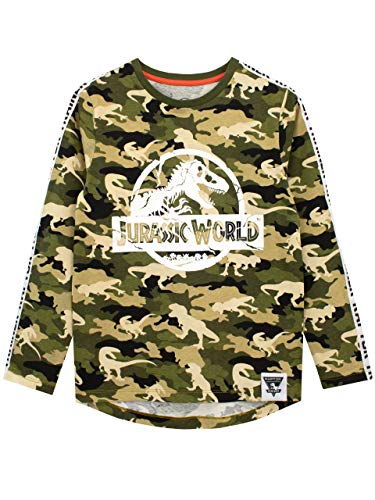 Jurassic World Camiseta de Manga Larga para niños Dinosaurio Multicolor 8-9 Años