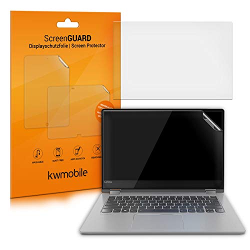 kwmobile Set de 2X láminas Protectoras Compatible con Lenovo Yoga 530 (14") - Protector de Pantalla para portátil - Mate