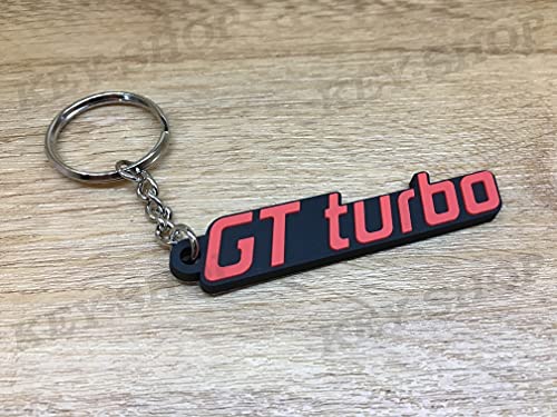Llavero de PVC flexible R5 GT Turbo Logo (negro)