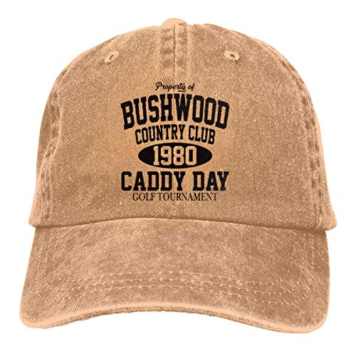 Lsjuee Propiedad de Bushwood Country Club Gorras de béisbol Ajustables Sombreros de Mezclilla Gorra de Vaquero para Hombres Mujeres Deporte al Aire Libre