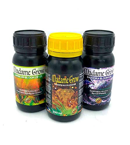MADAME GROW / Kit 420 Power/TRIPACK/Fertilizantes o abonos Especiales/Marihuana o Cannabis/Poder para Tus Plantas (3 x 250 Ml)