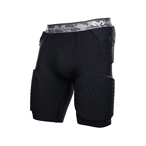 McDavid Hex Pad Wrap Around - Pantalones cortos con amortiguación, color negro, talla L