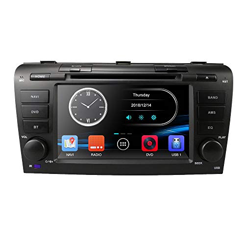 Navegador Hizpo para el coche, pantalla táctil, 7 pulgadas, HD, para Mazda 3 2004-2009, Navi/Bluetooth/SD/USB/FM/AM Radio/3G/DVD/1080P