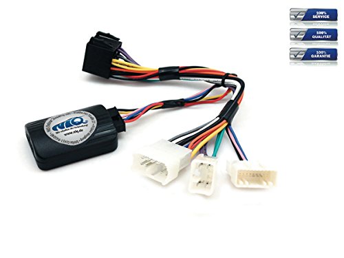 NIQ Adaptador de mando a distancia en el volante adecuado para radios de coche Kenwood compatible con Toyota Avensis (T25) y varios modelos fabricados hasta 2011.