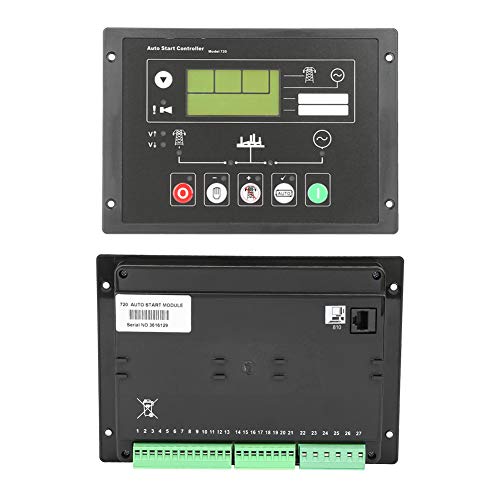 Panel de control de arranque automático del generador, generador automático/manual/remoto que precalienta el controlador del generador digital con plástico