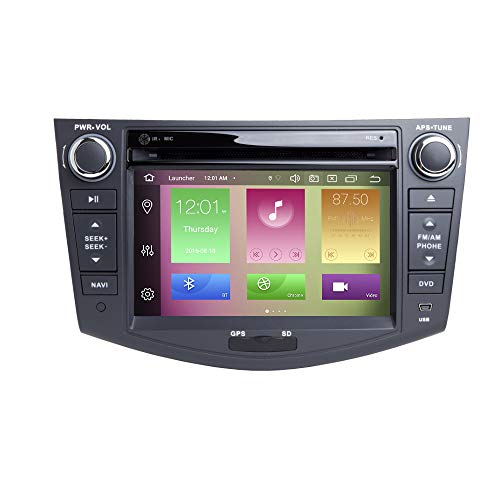 para Toyota RAV4 2006-2012 Android 10.0 Octa Core 4GB RAM 64GB ROM Doble DIN 7"Reproductor de DVD del Coche Multimedia Sistema de GPS Soporte Auto Auto Play/TPMS/OBD / 4G WiFi/Dab