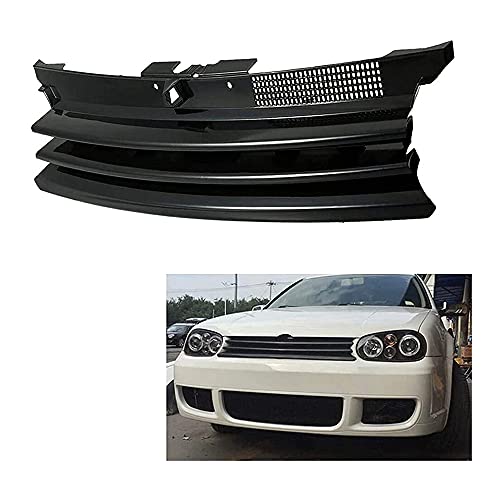 Parrilla Radiador Parachoques Delantero Coche, Rejilla Malla RiñóN Central, Accesorios Estilo, Para Volkswagen VW GOLF 4 MK4 GTI R32 1997-2004