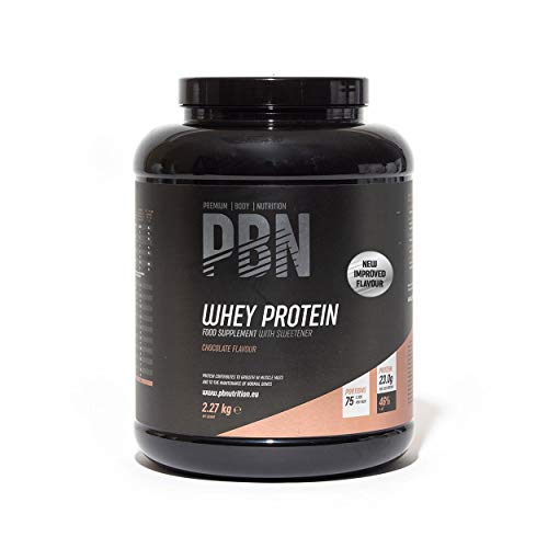 PBN Premium Body Nutrition - Proteína de suero de leche en polvo, 2.27 kg (Paquete de 1), sabor Chocolate, sabor optimizado