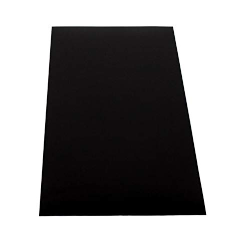 Placa de plástico ABS 1000 x 490 mm, color negro, grosor 3 mm, lámina protectora unilateral, alta calidad