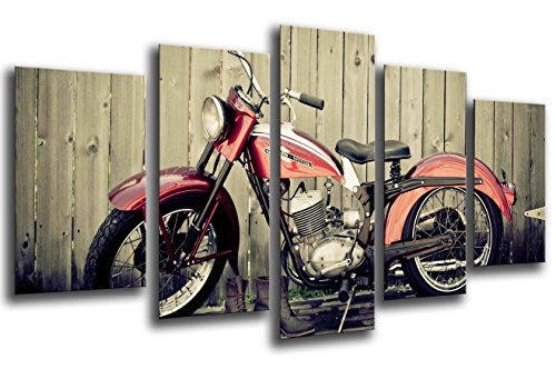 Poster Fotográfico Moto Vintage, Harley Davidson Tamaño total: 165 x 62 cm XXL
