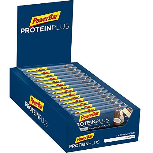 PowerBar Protein Plus + Minerals Coconut 30x35g - Barras de Proteína + Magnesio Calcio y Minerales