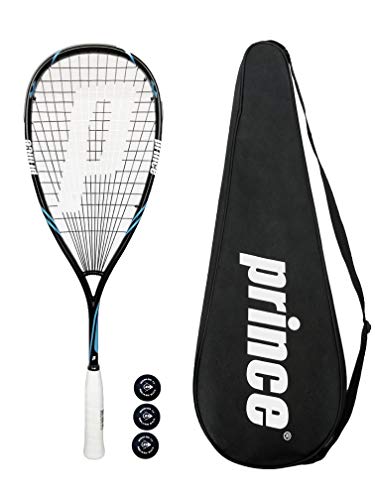 Prince Serie de Raquetas de Squash Pro 650 POWERBITE (Varias Opciones) (Shark + Balls)
