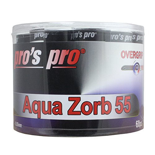 Pro 's Pro Aqua Zorbing 55 mango Band Tenis Bádminton Raqueta de squash Grip – Box de 60