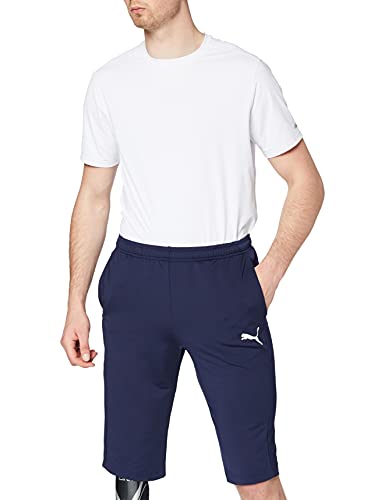 PUMA Liga Training 3/4 Pants Pants, Hombre, Peacoat White, L
