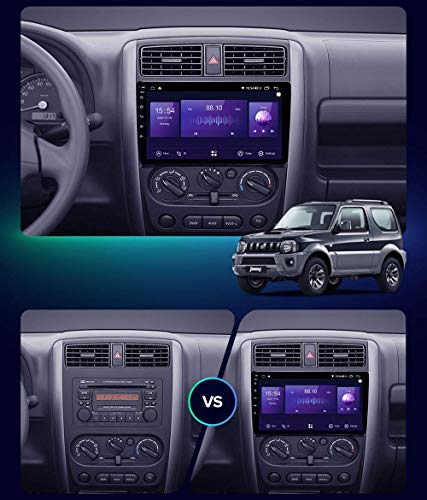 QBWZ Android 10.0 Car Stereo, Radio para Suzuki Jimny 3 2005-2019 Navegación GPS Unidad Principal de 9 Pulgadas Reproductor Multimedia MP5 Receptor de Video con 4G / 5G WiFi DSP RDS Carplay