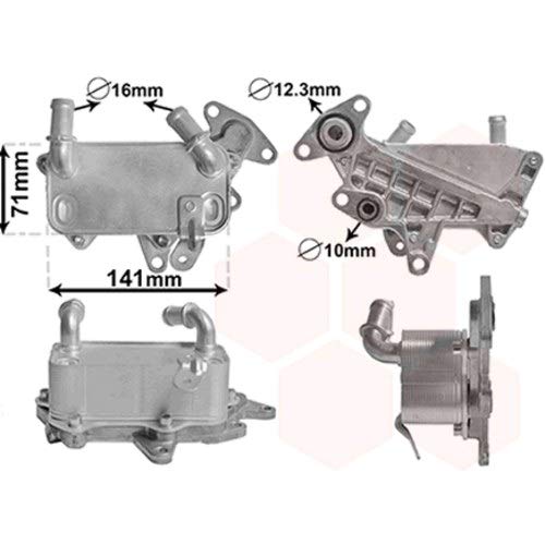 Radiador aceite para recinto de velocidad automático 6 velocidades de Skoda Superb de 2008 a 2013 Radiador aceite para recinto de velocidad automático 6 velocidades de Skoda Superb de 2008 a 2013