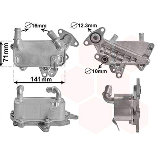 Radiador aceite para recinto de velocidad automático 6 velocidades de Skoda Superb de 2008 a 2013