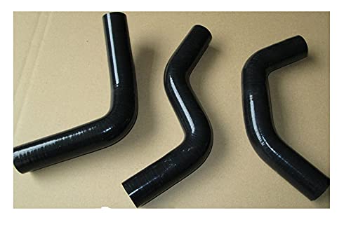 Radiator Hose Manguera del radiador de silicona FIT PARA SUZUKI SWIFT 1.3 G13GTI 1989-2000 99 98 97 96 95 94 93 92 (Color : Black)