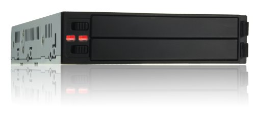 Raidon iR2770 Interno 2 x 5.08 cm (6,35 cm) SATA HDD/SSD Raid-Sistema (Factor de Forma 7.62 cm) con SATA III, Auto reconstrucción (Colour Negro)