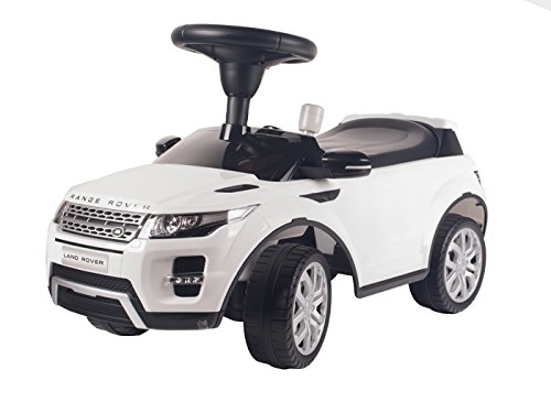 Range Rover Coche antideslizante con licencia para niños, color blanco