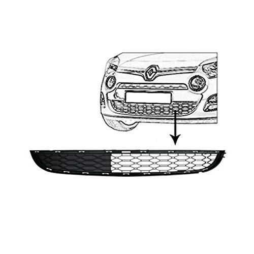 Rejilla inferior de parachoques negra compatible con tu vehículo Renault Twingo del 02/2012 al 12/2013.