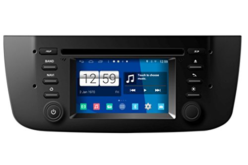 RoverOne Quod Core Android sistema 4.3 pulgadas Autoradio GPS para Fiat Punto EVO Linea 2012+ con navegación Radio estéreo DVD Bluetooth SD USB espejo enlace pantalla táctil