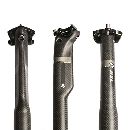 RXL SL Tija Carbono para Mujeres y Hombres 3K Mate Gris 27.2mm / 30.8mm / 31.6mm(27.2 * 400mm)