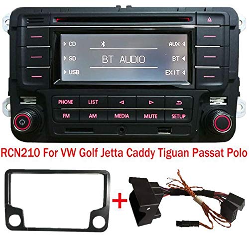 SCUMAXCON Radio Coche Autoradio RCN210 +Can Cable Bluetooth CD MP3 USB AUX SD for para VW Golf Passat TOURAN Polo TIGUAN Caddy EOS CC