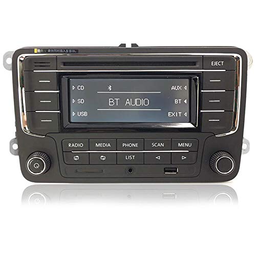 SCUMAXCON RCN210 de radio de coche estéreo con Bluetooth Reproductor de CD USB AUX SD MP3 para VW Golf Touran Tiguan Jetta Passat Polo