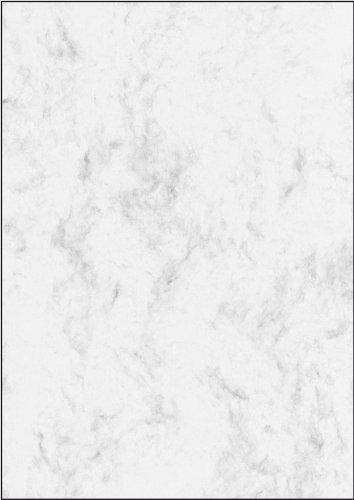 Sigel DP183 - Papel (25 hojas, A4), diseño de textura de mármol, color gris