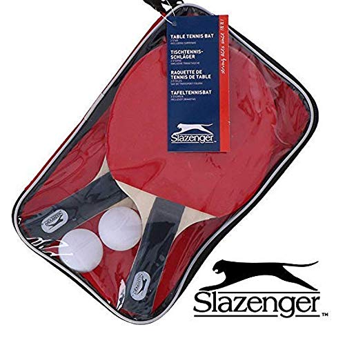 Slazenger Table Tennis Set with 2 Bats,2 Balls & Bag