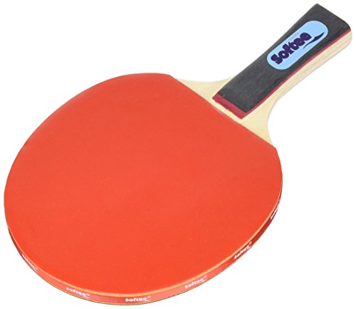 Softee P100 Raqueta Tenis de Mesa, Unisex, Rojo, L