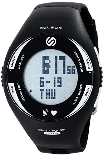 Soleus SG008-004 - Pulsómetro con GPS, Color Blanco y Negro