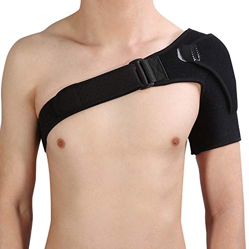 Soporte de hombro de , transpirable Compresión de hombro ajustable Cinturón de protección de la banda de abrigo Vendaje deportivo Prevención de lesiones articulares Dolor de esguince y tendinitis Soporte de hombro de , transpirable Compresión de hombro ajustable Cinturón de protección de la banda de abrigo Vendaje deportivo Prevención de lesiones articulares Dolor de esguince y tendinitis