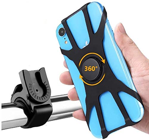 Soporte Movil Bici, Soporte Movil Moto Bicicleta 360° Rotación, Desmontable Anti Vibración Porta Telefono Motocicleta Montaña para iPhone, Samsung Xiaomi Huawei BQ Motorola LG GPS y Otro 4-6.5" Móvil Soporte Movil Bici, Soporte Movil Moto Bicicleta 360° Rotación, Desmontable Anti Vibración Porta Telefono Motocicleta Montaña para iPhone, Samsung Xiaomi Huawei BQ Motorola LG GPS y Otro 4-6.5" Móvil