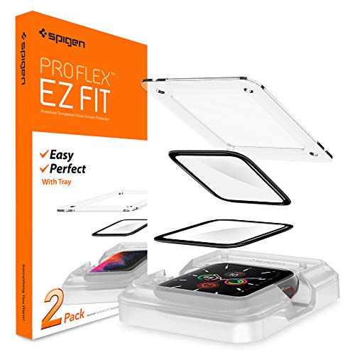 Spigen Proflex EZ Fit Protector Pantalla para Apple Watch Series 5 40mm y Apple Watch Series 4 40mm - 2 Unidades Spigen Proflex EZ Fit Protector Pantalla para Apple Watch Series 5 40mm y Apple Watch Series 4 40mm - 2 Unidades