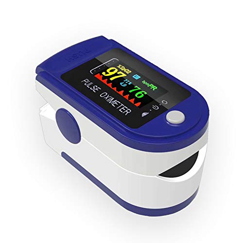SPOCLIN - Oximetro pulsometro Dedo, Pulsioximetro de Dedo con Pantalla Medidor de Oxigeno y Lectura Instantánea de SpO2, PR Aplica para Adultos y Niños.