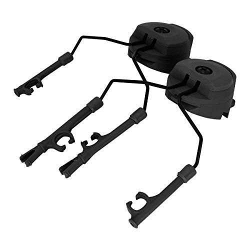 TAC-Sky - Soporte táctico para casco para adaptador de riel ARC, adaptador Arc Rail, soporte para auriculares Peltor Comtac (negro)