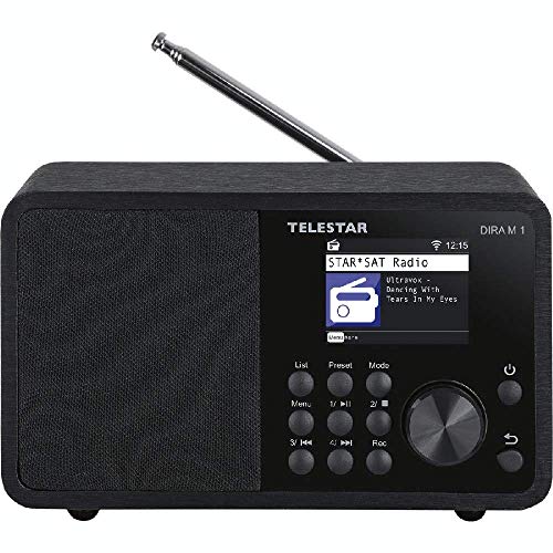 Telestar Dira M 1 - Radio multifunción compacta (Streaming de Radio por Internet, Dab+, Bluetooth 5.1, Pantalla TFT LCD a Color, función de Carga USB)