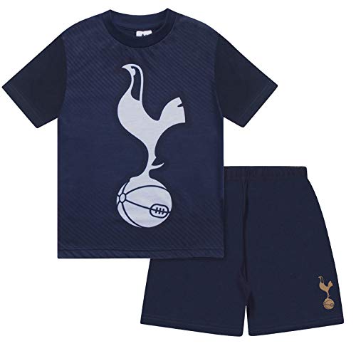Tottenham Hotspur FC - Pijama corto para niño - Producto oficial - Azul marino - 12-13 años