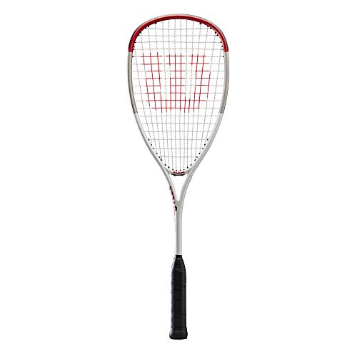 Wilson Hyper Hammer Pro Raqueta de squash, Rojo/Gris, WR042710H0
