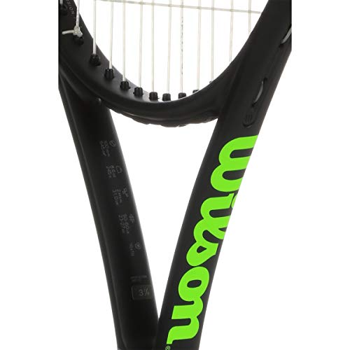 Wilson Raqueta de tenis, Blade 25, Para niños de entre 9 y 10 años, Grafito, Negro/gris/verde lima, WR014410U
