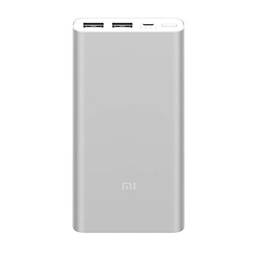 Xiaomi Mi Power Bank 2S, Batería Portátil 10000Mah, Aleación De Aluminio, Micro Usb, Usbx2 Color Plata