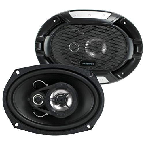 2 Altavoces RENEGADE RX693 triaxial de 3 vías 6" x 9" 16,00 x 23,00 cm woofer + Tweeter + midrange 150 vatios rms 300 vatios máx 4 ohmios, por par