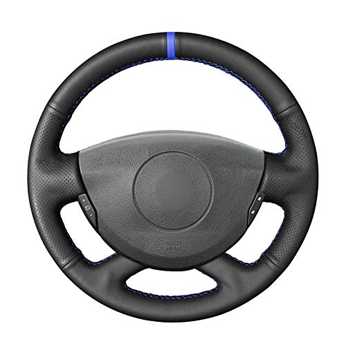 BUQDA Cubierta de Volante de Cuero Cosida a Mano para Coche, para Nissan Primastar Renault Laguna Trafic Vel Satis Espace Grand BUQDA Cubierta de Volante de Cuero Cosida a Mano para Coche, para Nissan Primastar Renault Laguna Trafic Vel Satis Espace Grand
