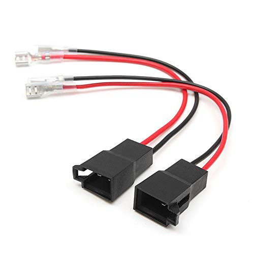 Cable adaptador de altavoz para Vauxhall, Renault, Volkswagen, Nissan, Audi, 1 par, 15 cm Cable adaptador de altavoz para Vauxhall, Renault, Volkswagen, Nissan, Audi, 1 par, 15 cm