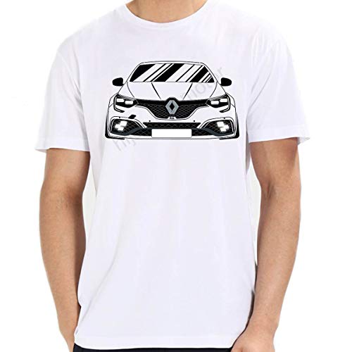 Camiseta 2019 Renault Megane RS 2019 (Blanco, M)