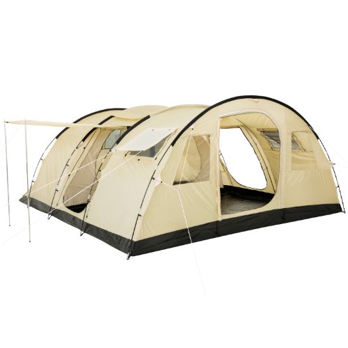 CampFeuer Tienda de Campaña Familiar Caza I 6 Personas I Columna de Agua de 5.000 mm I Gran Vestíbulo I Suelo Cosido y Costuras Selladas CampFeuer Tienda de Campaña Familiar Caza I 6 Personas I Columna de Agua de 5.000 mm I Gran Vestíbulo I Suelo Cosido y Costuras Selladas