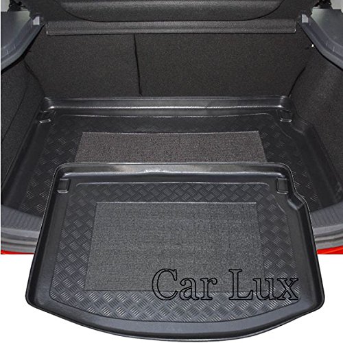 Car Lux AR00632 - Alfombra Cubeta Protector cubre maletero a medida con antideslizante para Megane 3 III Coupe